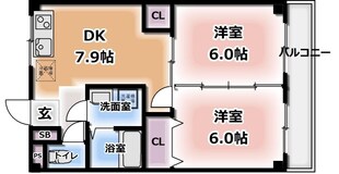 バンブス守口の物件間取画像